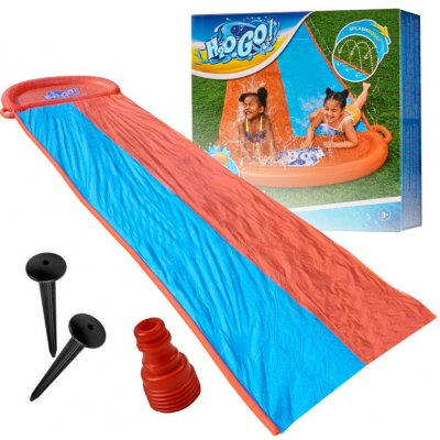 Bestway Tobogán s vodotryskem na plavání, dvouskluzavka 488 cm biela – Zboží Dáma