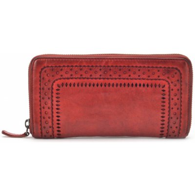 Noelia bolger dámská kožená peněženka na zip 5112 červená