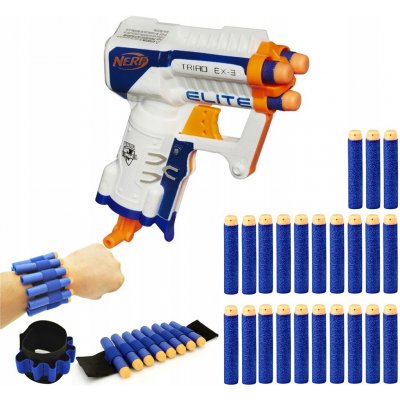 Nerf Triad ex 3 Elite kapesní pistole s 3 hlavněmi A1690 – Zboží Mobilmania