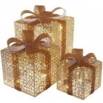 EMOS Světlo vánoční DCFC14 72LED XMAS GOLD GIFT BOX WW-svět.dárky zlaté -3ks – Hledejceny.cz
