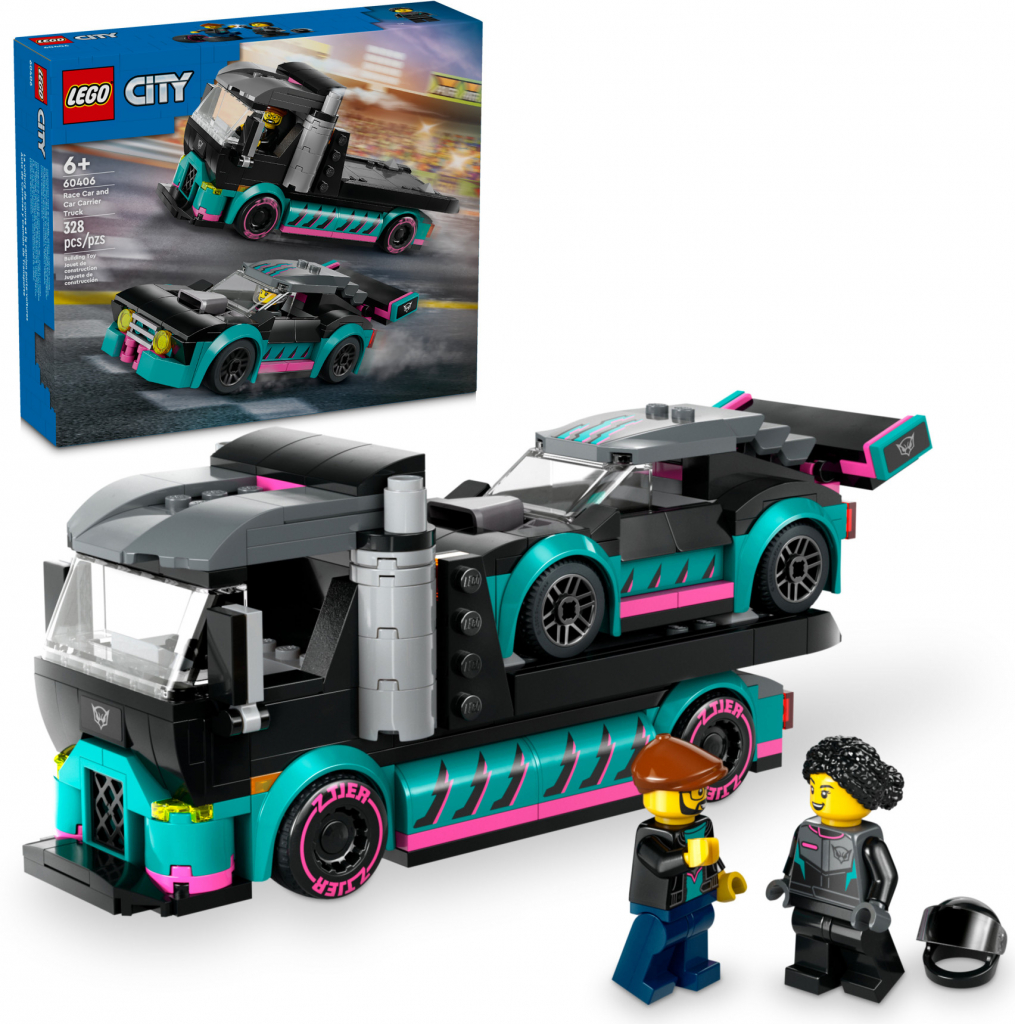 LEGO® City 60406 Kamión se závodním autem