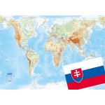 Kartografie PRAHA, a. s. Svet – štáty a reliéf – nástenná mapa – Sleviste.cz