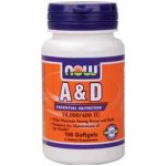 Now Vitamin A D 10 000 400 IU 100 softgel kapslí – Hledejceny.cz