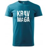 Nápis Krav Maga klasické pánské triko tmavý tyrkys – Hledejceny.cz
