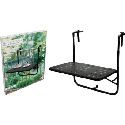 AMBIANCE Balkonový stůl 60 x 43 x 70 cm černý KO-X99001750 – Hledejceny.cz