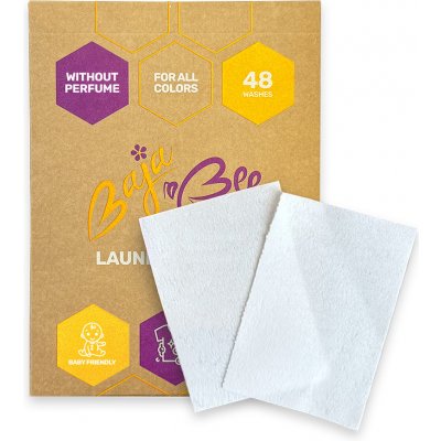 BajaBee Prací papírky Bez vůně 48 praní – Zbozi.Blesk.cz