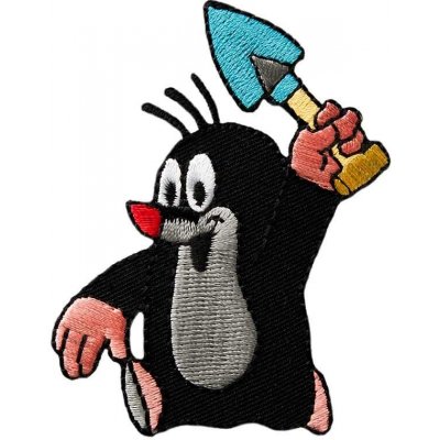 Nažehlovačka Krteček s lopatkou 7,5 x 5 cm Monoquick – Sleviste.cz