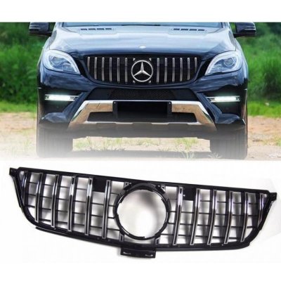 PROTEC Sportovní maska Mercedes-Benz ML W166 2011-2015 černo/chromová – Sleviste.cz