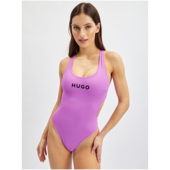 Hugo Boss dámské jednodílné plavky světle fialové