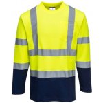 Portwest S280 tričko Cotton Comfort dlouhý rukáv reflexní žlutá/navy XL – Hledejceny.cz