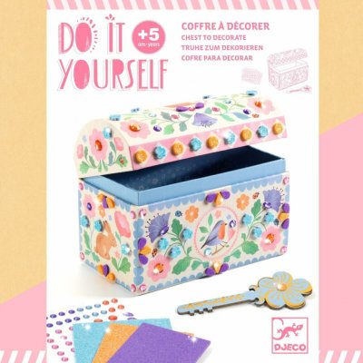 DJECO DIY Výtvarná sada Tajná truhla s pokladem – Sleviste.cz