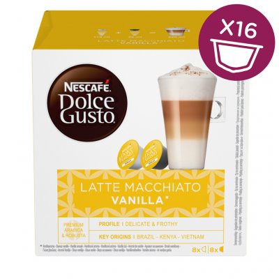 Nescafé Dolce Gusto Latté Macchiato Vanilla kávové kapsle 16 ks – Zbozi.Blesk.cz