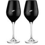 Diamante Silhouette black sklenice na víno 2 x 360 ml – Sleviste.cz