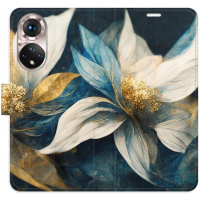 Pouzdro iSaprio Flip s kapsičkami na karty - Gold Flowers Honor 50 / Huawei Nova 9 – Zboží Mobilmania