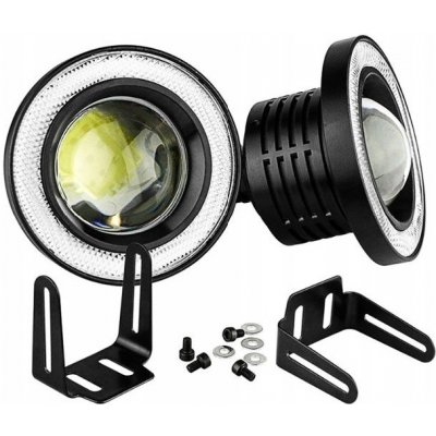 2,5 PALCOVÁ DRL SVĚTLA PRO DENNÍ SVÍCENÍ ANGEL EYES LED KRUHY MLHOVÁ SVĚTLA | Zboží Auto