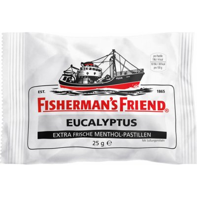 Fisherman's Friend Eucalyptus mentolové pastilky 25 g – Zboží Dáma