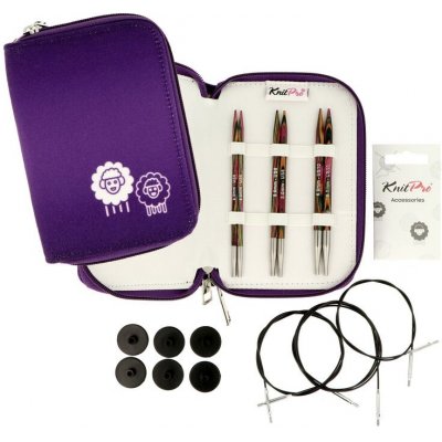 Sada jehlic - KnitPro Symfonie Starter set - vyměnitelné jehlice 13cm – Sleviste.cz