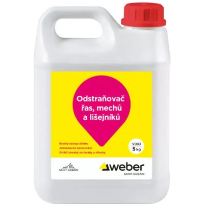 Weber odstraňovač řas, mechů a lišejníků z fasády 10 kg – Hledejceny.cz