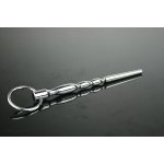 Dlouhý uretrální plug z nerez oceli s prstencem do močové trubice – Zboží Dáma