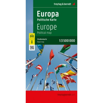 Europa politisch, Straßenkarte 1:3.500.000, freytag & berndt – Zboží Dáma