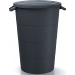 PROSPERPLAST Plastová nádoba s úchyty SMOOTH antracit 160l – Zboží Dáma