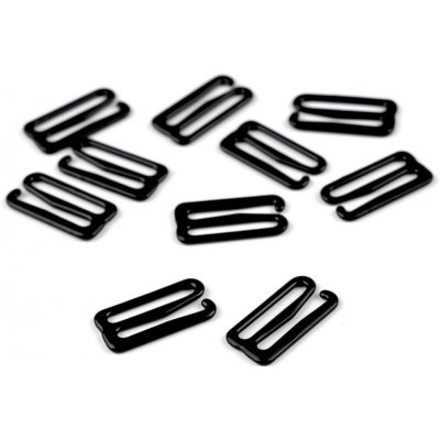 Háček na prádlo šíře 18 mm kovový - černá (10 ks) – Hledejceny.cz