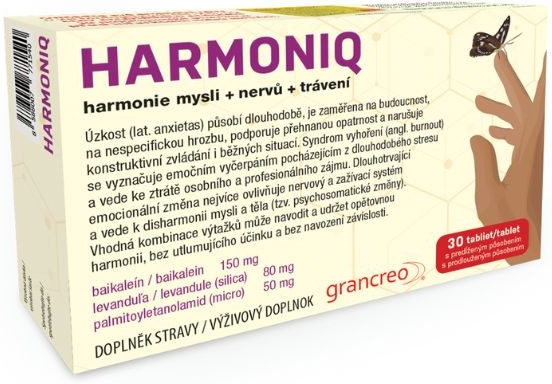 HARMONIQ harmonie mysli+nervů+trávení 30 tablet