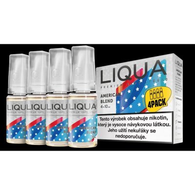 Ritchy Liqua Elements 4Pack American Blend 4 x 10 ml 6 mg – Zboží Dáma