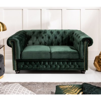 Askont Chesterfield Oxford Pohovka 2M dark green forest – Zbozi.Blesk.cz