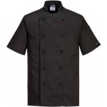 Portwest Kent Chefs S/S C734 krátký rukáv černý 4XL – Zboží Dáma
