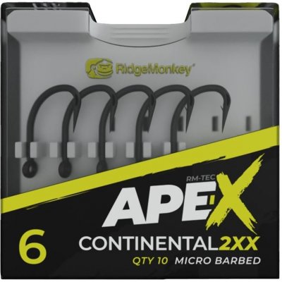 RidgeMonkey Ape-X Continental 2XX Barbed vel.4 10 ks – Zboží Mobilmania