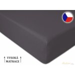 Brotex Jersey prostěradlo Exclusive antracit 90x200 – Zboží Dáma