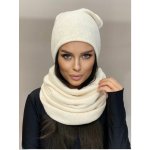Fashionweek Moderni zimní set čepice a šála pletený tunel ZIZI20/K6 krémová – Hledejceny.cz