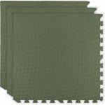 Humbi Pěnová podložka 180 × 60 cm velké voděodolné puzzle bezpečné 3 ks khaki – Zboží Mobilmania