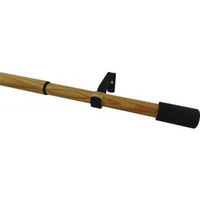 SP TREND Souprava záclonová roztažitelná Ida 19/22 mm, 120-210 cm, dub/černá – Sleviste.cz