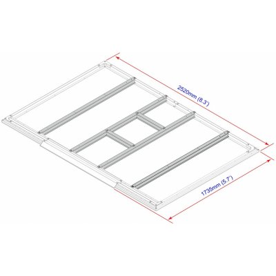 Duramax Kovová nosná konstrukce II Titan 8x6 Top Shed ECO domky v 8x6 – Zboží Mobilmania