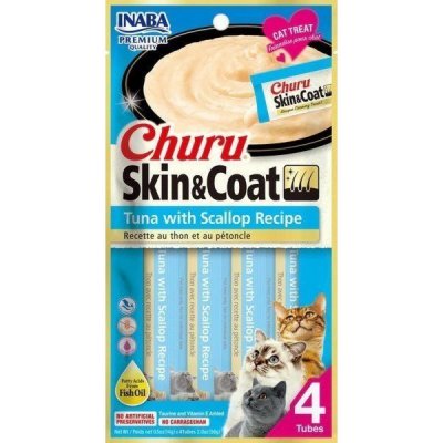 Churu Cat Skin&Coat Tuna with Scallop Recipe 4 x 14 g – Zbozi.Blesk.cz