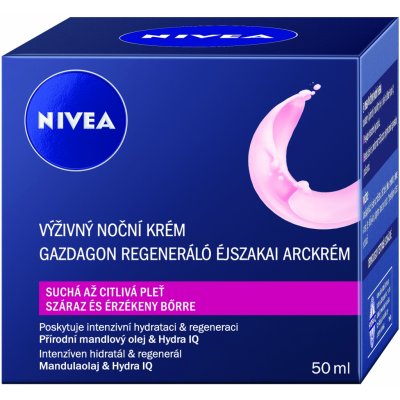 Nivea Visage regenerační noční krém pro suchou a citlivou 50 ml – Zbozi.Blesk.cz