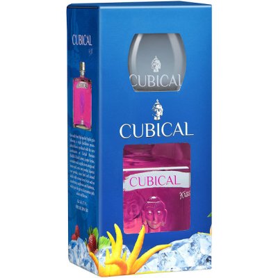 Cubical Kiss Gin 40% 0,7 l (dárkové balení 1 sklenice) – Hledejceny.cz