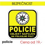 Policie – objekt napojen na pult - 5x5 cm / samolepka – Hledejceny.cz