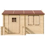 Timbela Dřevěný domeček pro děti M503 s podlahou 223 x 118 cm – Zbozi.Blesk.cz