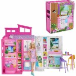 Mattel Barbie dům s panenkou a štěnětem herní set HCD48 – Hledejceny.cz