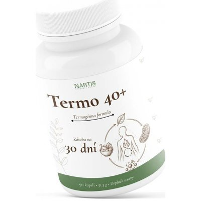 Nartis Termo 40+ termogenní formule 90 kapslí – Hledejceny.cz