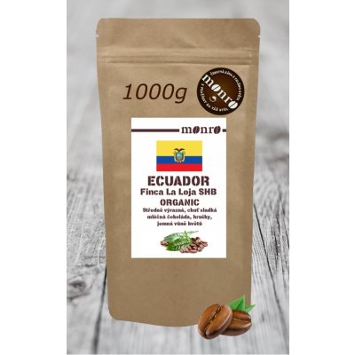 Monro Ecuador Finca La Loja SHB Organic 100% Arabika zrnková 1 kg – Hledejceny.cz