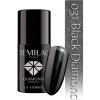 UV gel Semilac Paris UV Hybrid gelový lak na nehty 031 Black Diamond 7 ml