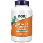 NOW Calcium & Magnesium with Vitamin D-3 and Zinc Vápník + Hořčík + Vitamín D3 a Zinek 120 softgelových kapslí – Sleviste.cz