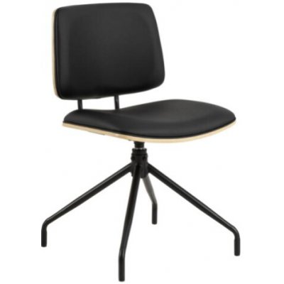 Actona Owen eko kůže černá / dub přírodní – Zboží Mobilmania