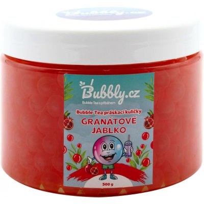 Bubbly.cz Domácí Bubble Tea Práskací kuličky granátové jablko 0,5 kg – Sleviste.cz
