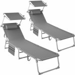 tectake 405127 2 ks šedá – Zboží Dáma