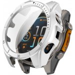 VSECHNONAMOBIL 93956 LUNET FULL COVER Plastový kryt se sklem pro Garmin Fenix 8 AMOLED 51mm SILVER BLACK – Zboží Živě